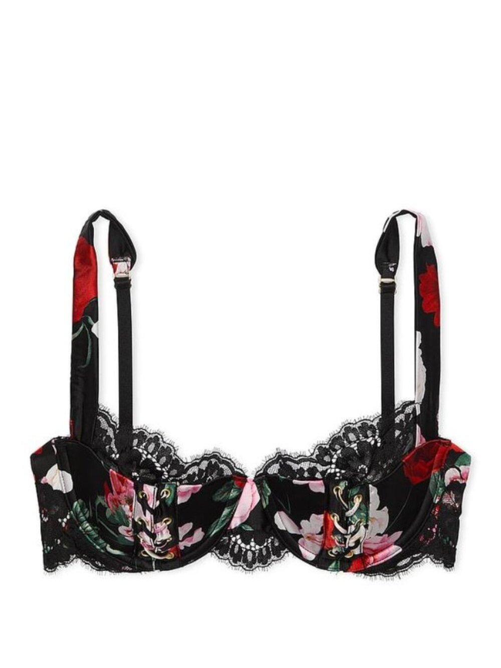 New! ATELIER Victoria's Secret Satin Lace Balconette Bra 34C 34692